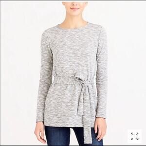 J Crew Mercantile Marled Heather Belted Sweatshirt Size XS